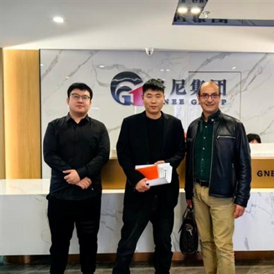 Un cliente portugués de transformadores sumergidos en aceite visita GNEE Elec...